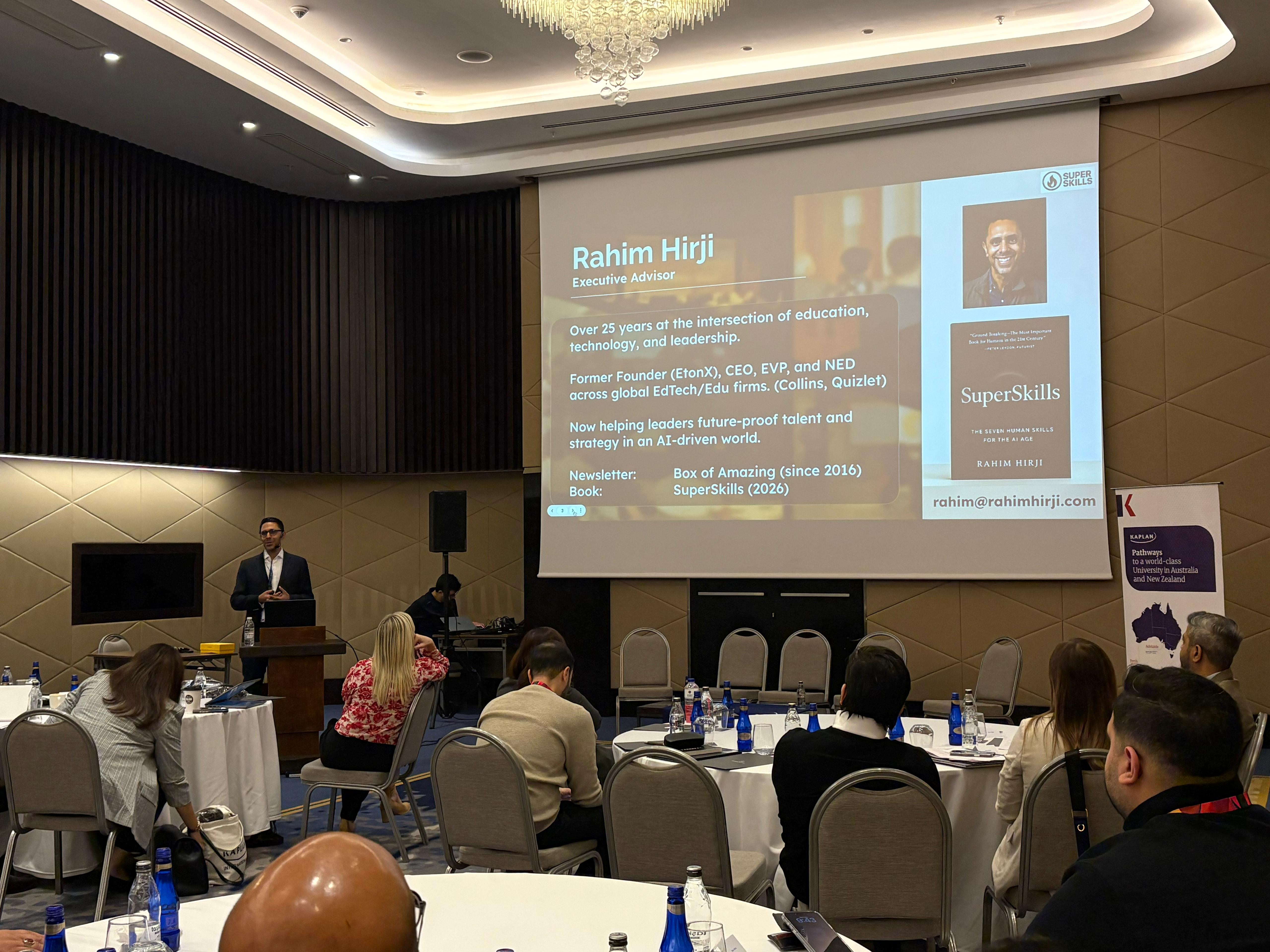 Rahim Hirji leading a client leadership session in Istanbul