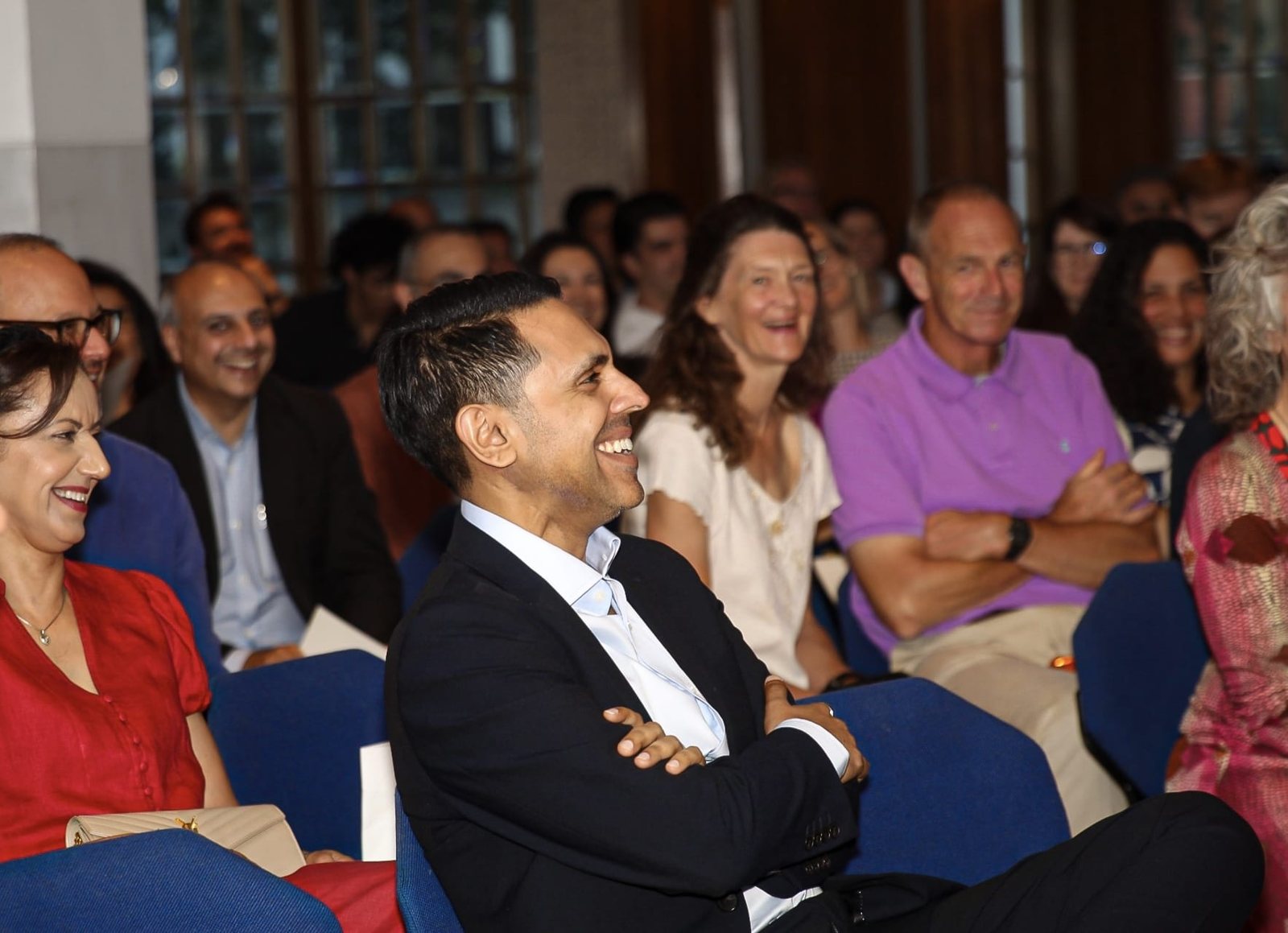 Rahim Hirji among the audience