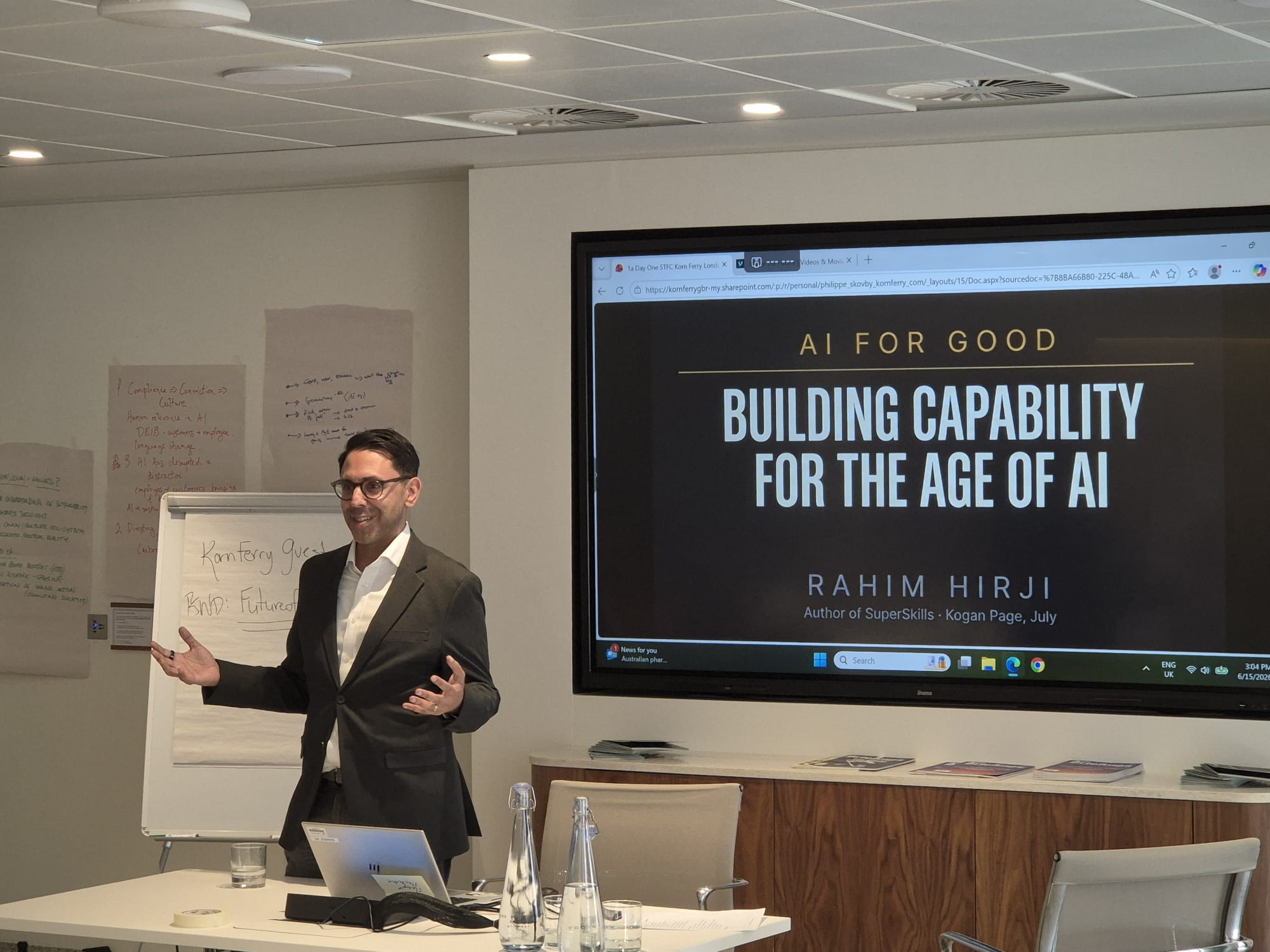 Leading a session at Korn Ferry London