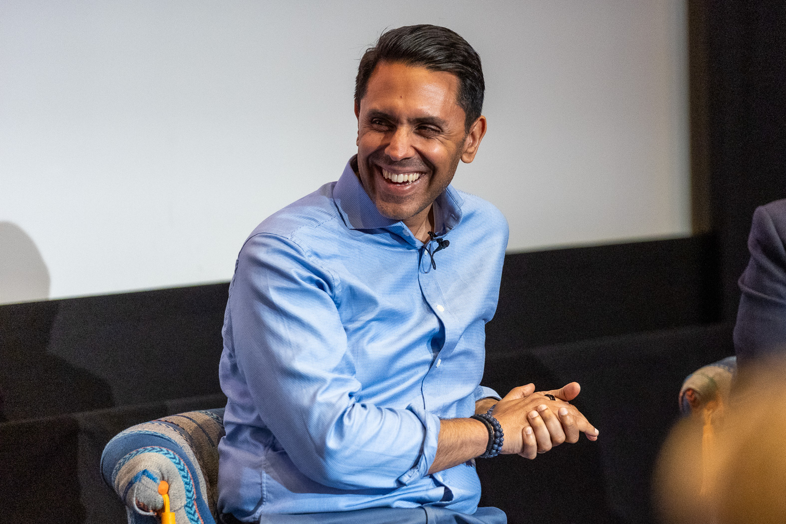 Rahim Hirji speaking on a panel