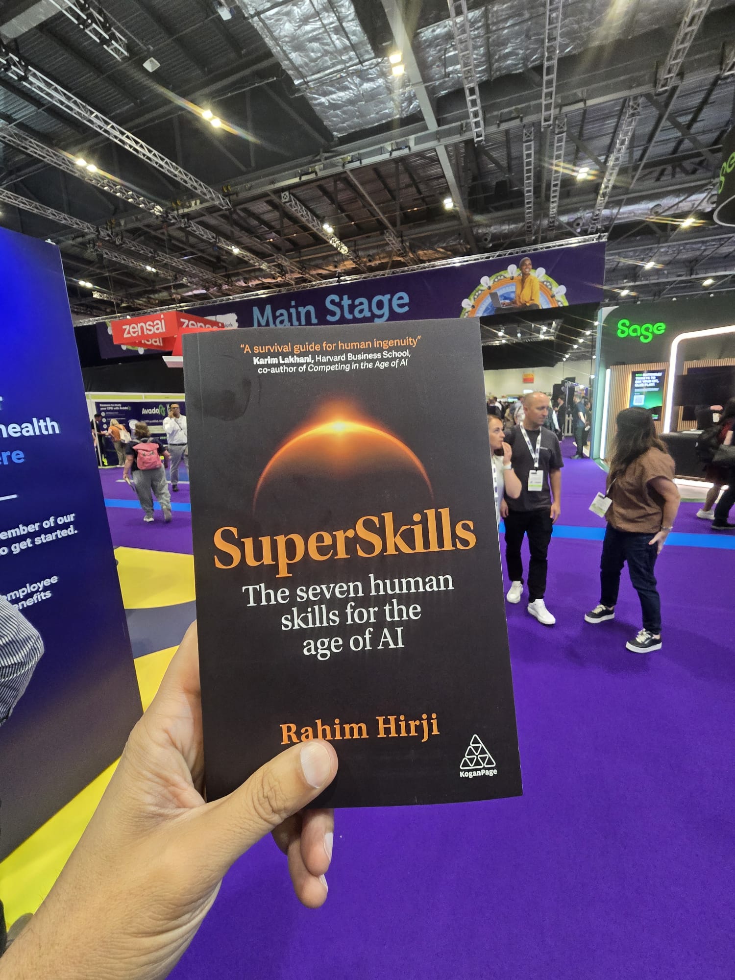 SuperSkills held up on a conference Main Stage